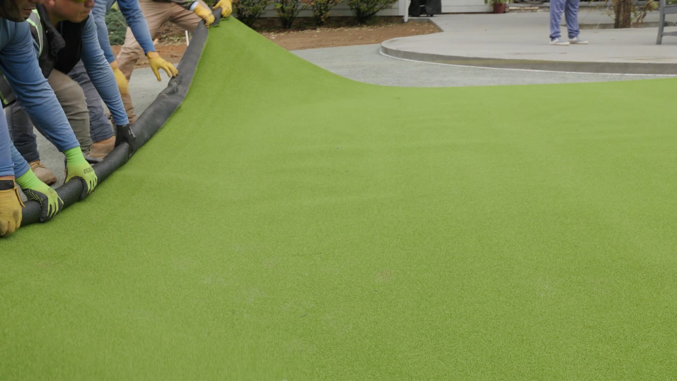 Safe playground artificial turf installation in Frederick, MD